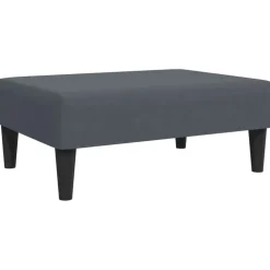 vidaXL Voetenbank 77x55x31 cm fluweel donkergrijs