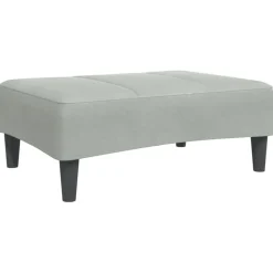 vidaXL Voetenbank 77x55x31 cm fluweel lichtgrijs