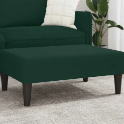 vidaXL Voetenbank 77x55x31 cm fluweel donkergroen