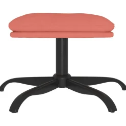 vidaXL Voetenbank 60x60x36 cm fluweel roze