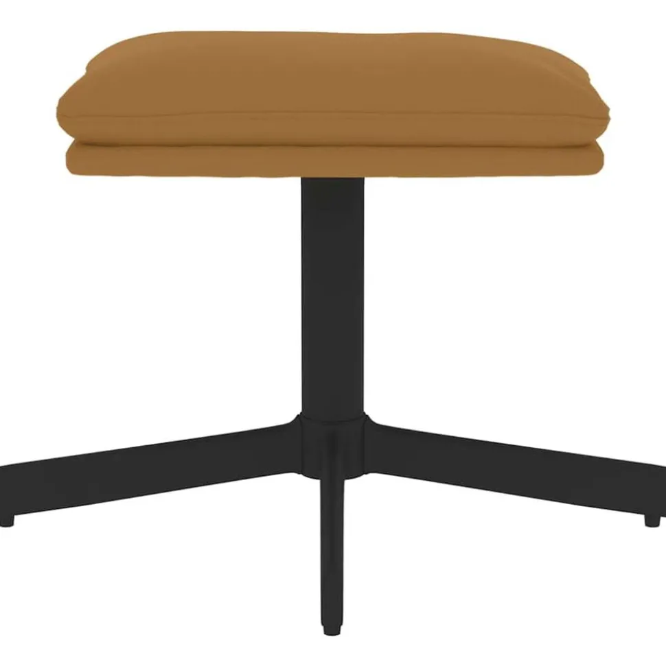 vidaXL Voetenbank 60x60x36 cm fluweel bruin