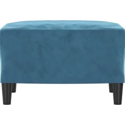 vidaXL Voetenbank 60x50x41 cm fluweel blauw