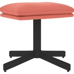 vidaXL Voetenbank 60x60x36 cm fluweel roze
