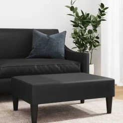 vidaXL Voetenbank 77x55x31 cm kunstleer zwart
