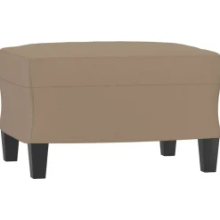 vidaXL Voetenbank 60x50x41 cm kunstleer cappuccino