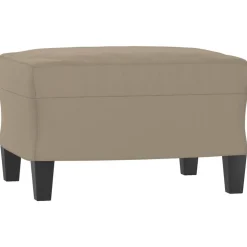 vidaXL Voetenbank 60x50x41 cm microvezelstof taupe