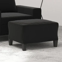vidaXL Voetenbank 60x50x41 cm microvezelstof zwart
