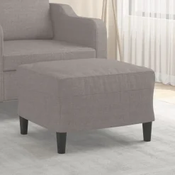 vidaXL Voetenbank 60x50x41 cm stof taupe