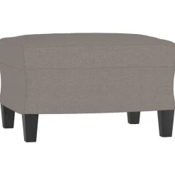 vidaXL Voetenbank 60x50x41 cm stof taupe