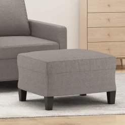 vidaXL Voetenbank 60x50x41 cm stof taupe