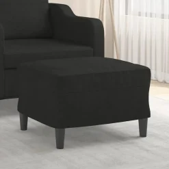vidaXL Voetenbank 60x50x41 cm stof zwart