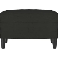 vidaXL Voetenbank 60x50x41 cm stof zwart