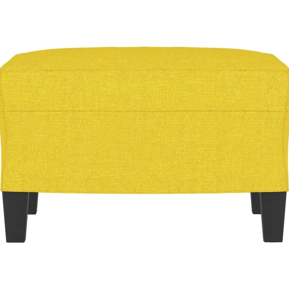 vidaXL Voetenbank 60x50x41 cm stof geel