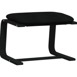 vidaXL Voetenbank 51x41x40 cm stof zwart