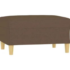 vidaXL Voetenbank 70x55x41 cm stof bruin