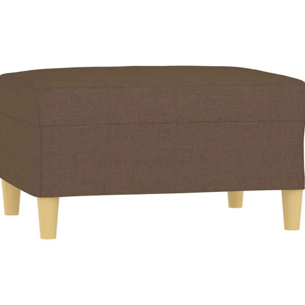 vidaXL Voetenbank 70x55x41 cm stof bruin
