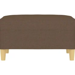 vidaXL Voetenbank 70x55x41 cm stof bruin