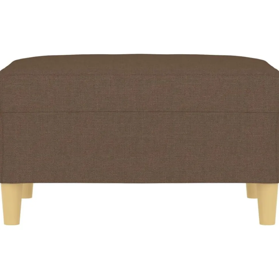 vidaXL Voetenbank 70x55x41 cm stof bruin