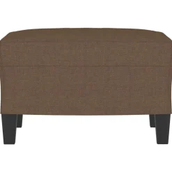 vidaXL Voetenbank 60x50x41 cm stof bruin