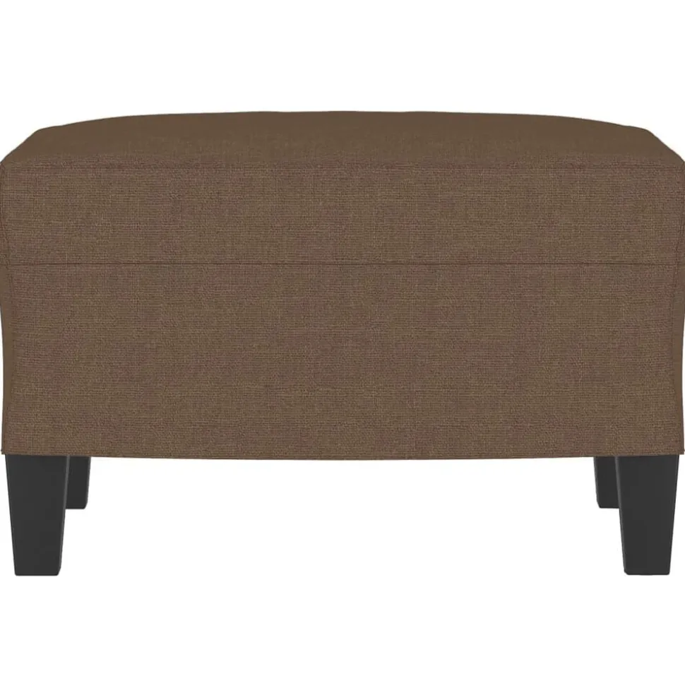 vidaXL Voetenbank 60x50x41 cm stof bruin