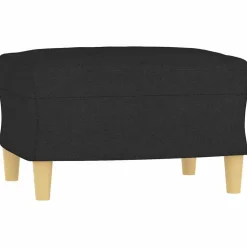 vidaXL Voetenbank 60x50x41 cm stof zwart