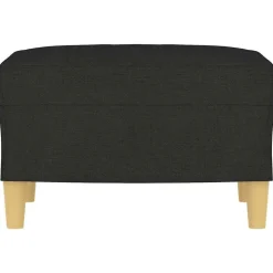 vidaXL Voetenbank 60x50x41 cm stof zwart