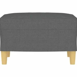 vidaXL Voetenbank 60x50x41 cm stof donkergrijs
