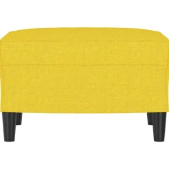 vidaXL Voetenbank 60x50x41 cm stof geel
