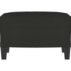 vidaXL Voetenbank 60x50x41 cm stof zwart