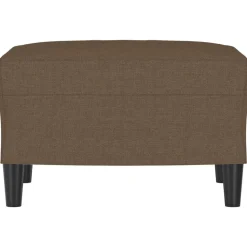 vidaXL Voetenbank 60x50x41 cm stof bruin