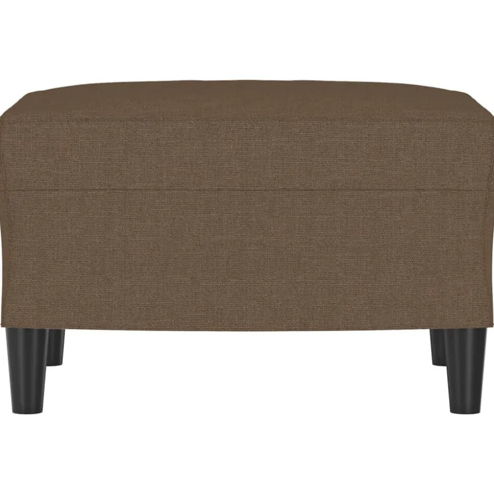 vidaXL Voetenbank 60x50x41 cm stof bruin