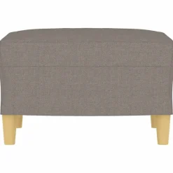 vidaXL Voetenbank 60x50x41 cm stof taupe