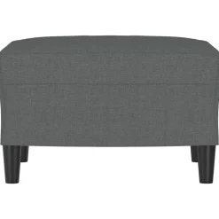 vidaXL Voetenbank 60x50x41 cm stof donkergrijs
