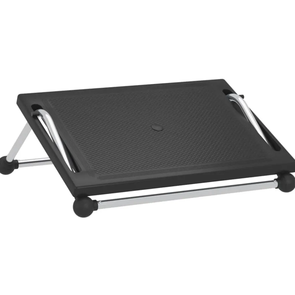 vidaXL Voetensteun 45x40x13,5 cm zwart