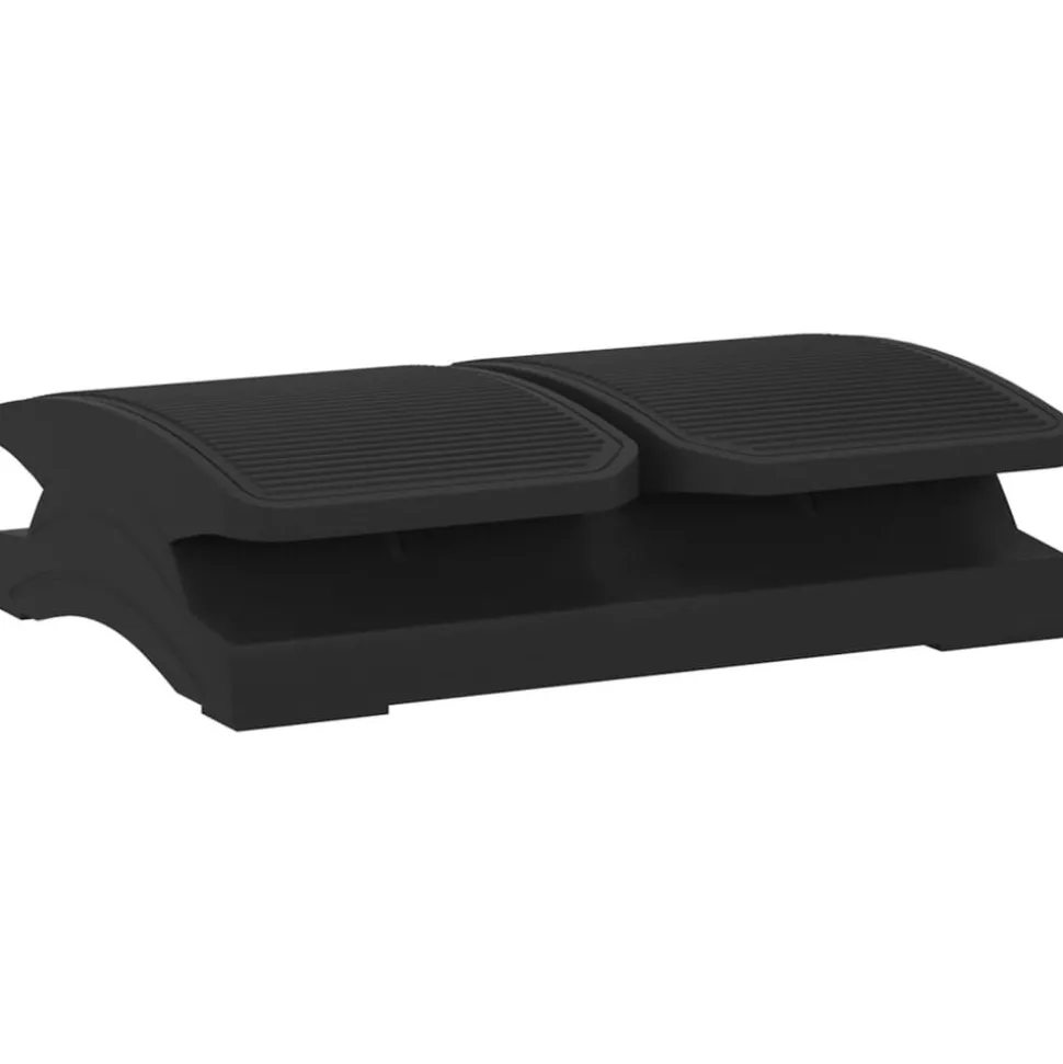 vidaXL Voetensteun 43,5x32,5x10,5 cm zwart