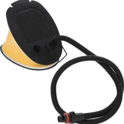 vidaXL Voetpomp 26x18 cm PP en PE grijs en geel