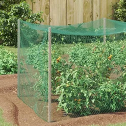 vidaXL Vogel Beschermnet Groen 2 x 5 m Polyetheen