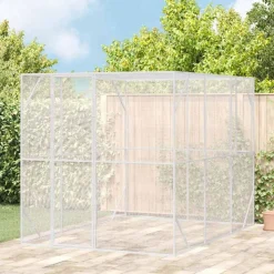 vidaXL Vogelkooi Antraciet 210 x 304 x 213 cm Gegalvaniseerd staal