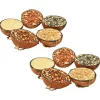 vidaXL Vogelvoer gevulde halve kokosnoten 10 st 290 g