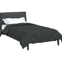 vidaXL Vol jaar dekbed Antraciet 135 x 200 cm Microfiber