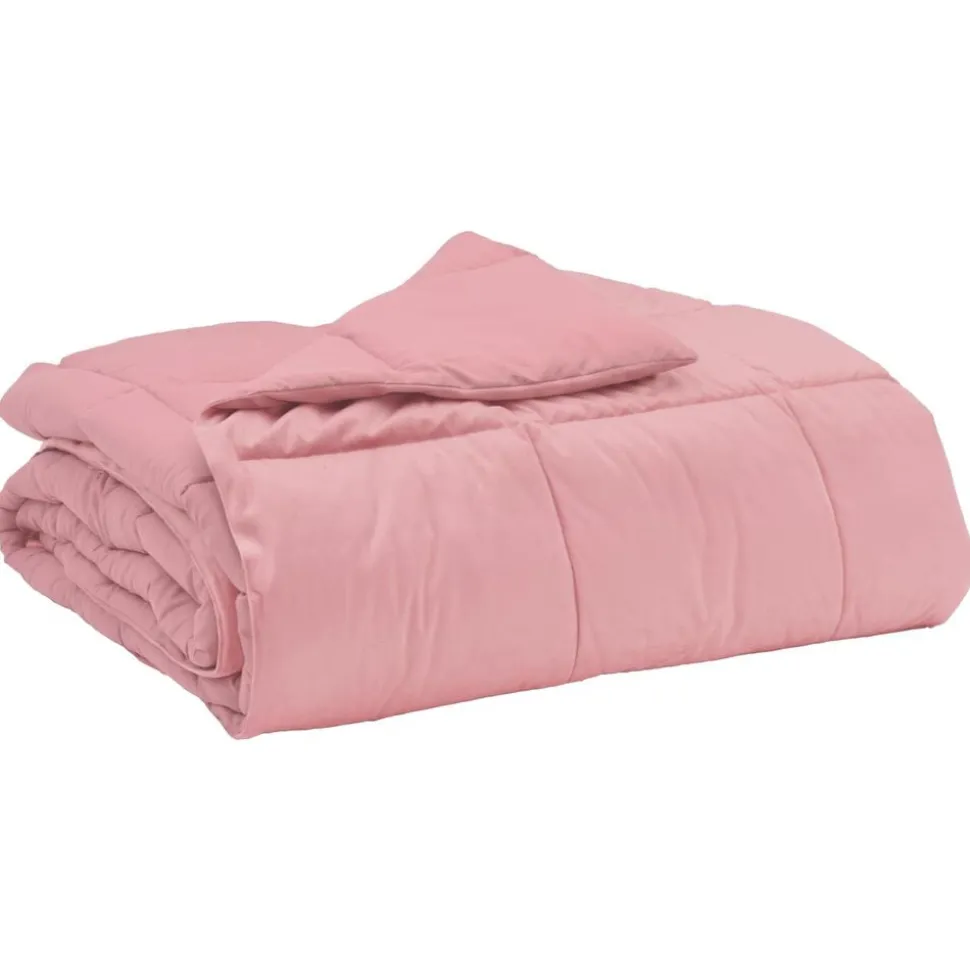 vidaXL Vol jaar dekbed Gekwilt Roze 135 x 200 cm Microfiber