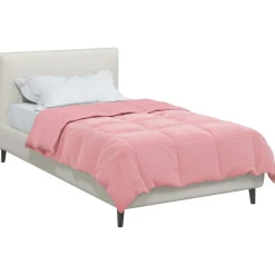 vidaXL Vol jaar dekbed Gekwilt Roze 135 x 200 cm Microfiber