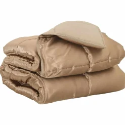 vidaXL Vol jaar dekbed Goud 135 x 200 cm Satijn en Microfiber