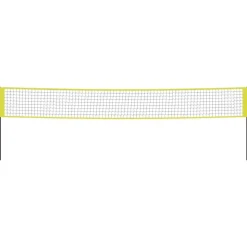 vidaXL Volleybalnet 823x244 cm PE-stof geel en zwart