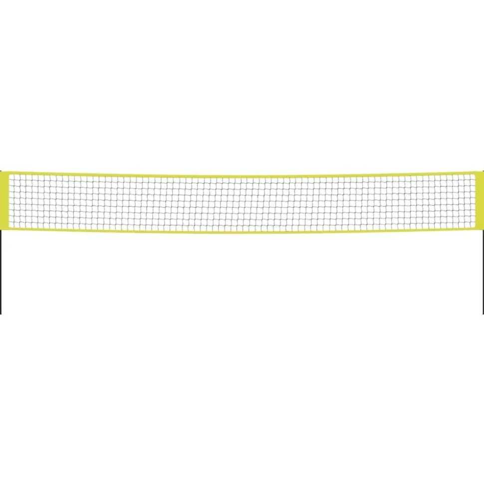 vidaXL Volleybalnet 823x244 cm PE-stof geel en zwart