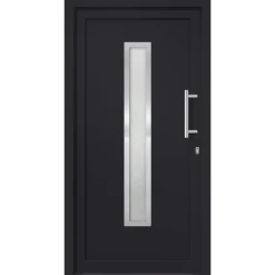 vidaXL Voordeur 88x200 cm antraciet