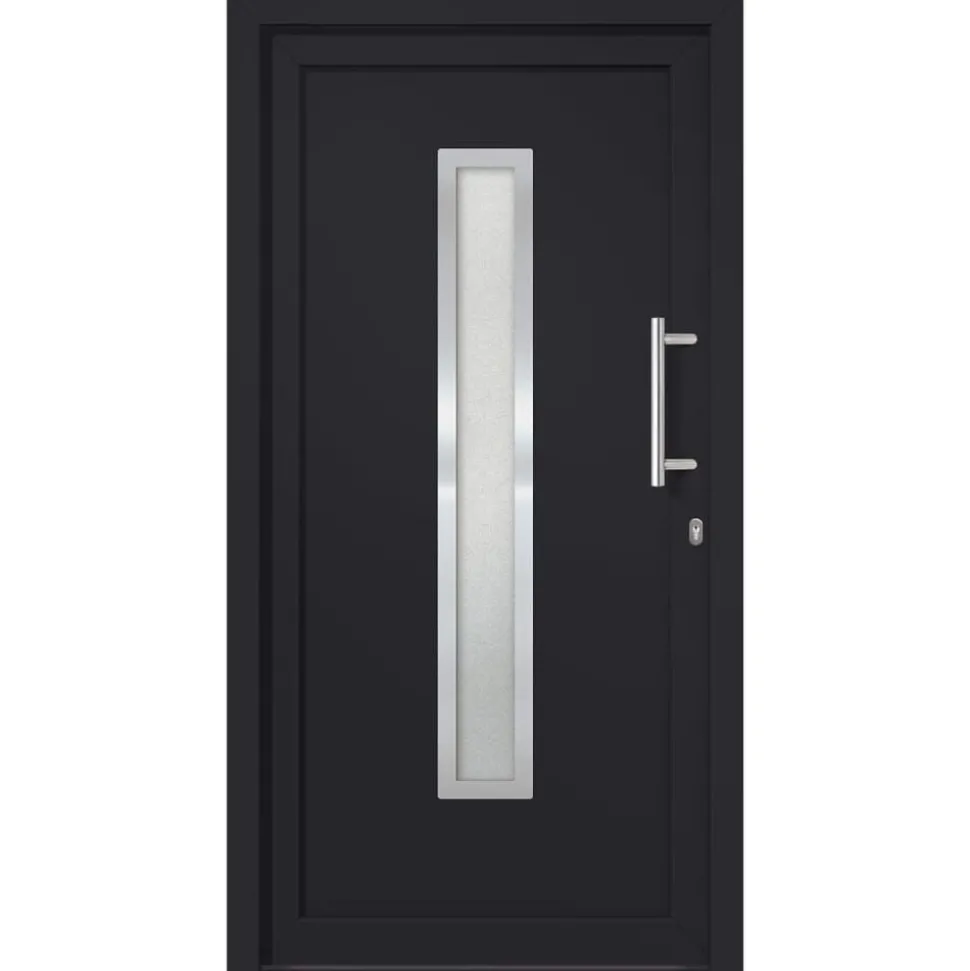 vidaXL Voordeur 88x200 cm antraciet