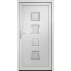 vidaXL Voordeur 88x200 cm PVC wit