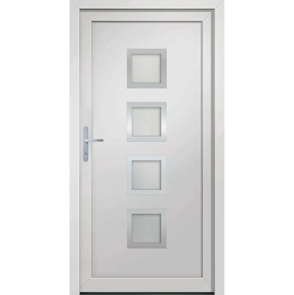 vidaXL Voordeur 88x200 cm PVC wit
