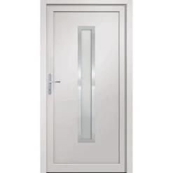 vidaXL Voordeur 88x200 cm PVC wit